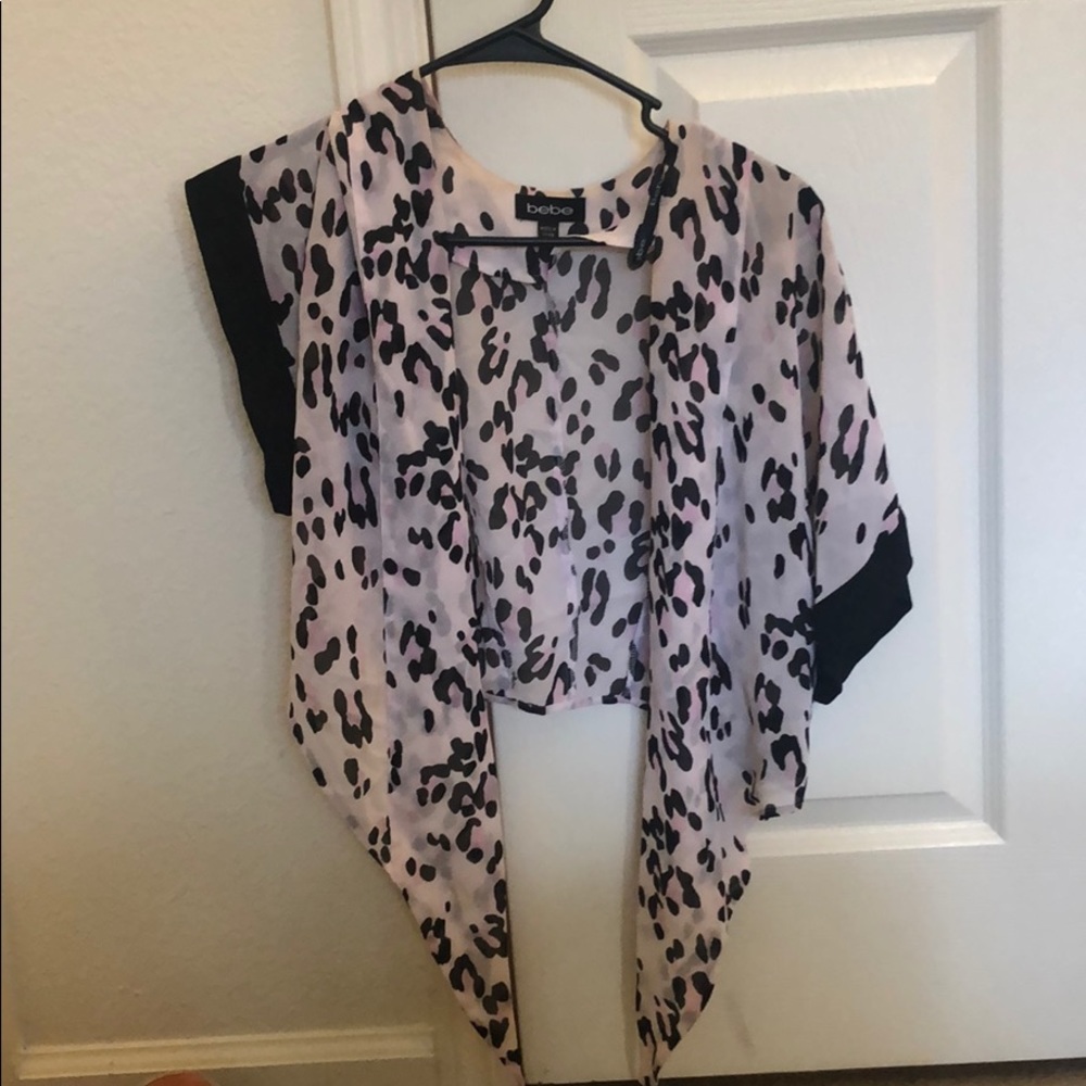 Bebe wrap pink & black